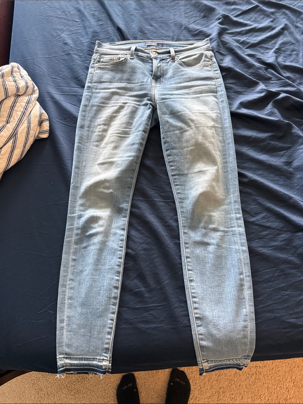 7 For All Mankind Light Blue Skinny Jeans